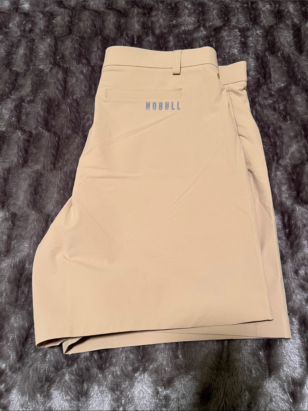 Mens NOBULL Golf shorts, Beige, size 36R